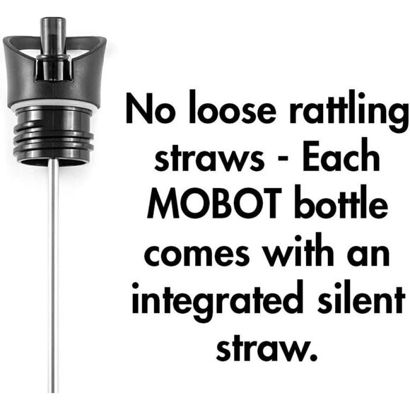 MOBOT Firecracker 18oz 2-in-1 Foam Roller Water Bottle with Straw New with Tags - Picture 4 of 5